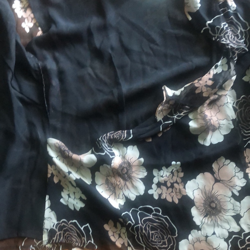 Worthington silk blouse with wrap front - Picture 9 of 12